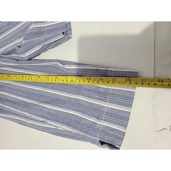 Hollister California, Women's Blue Striped Pants, M - Cotton Blend - Picture 10 of 13